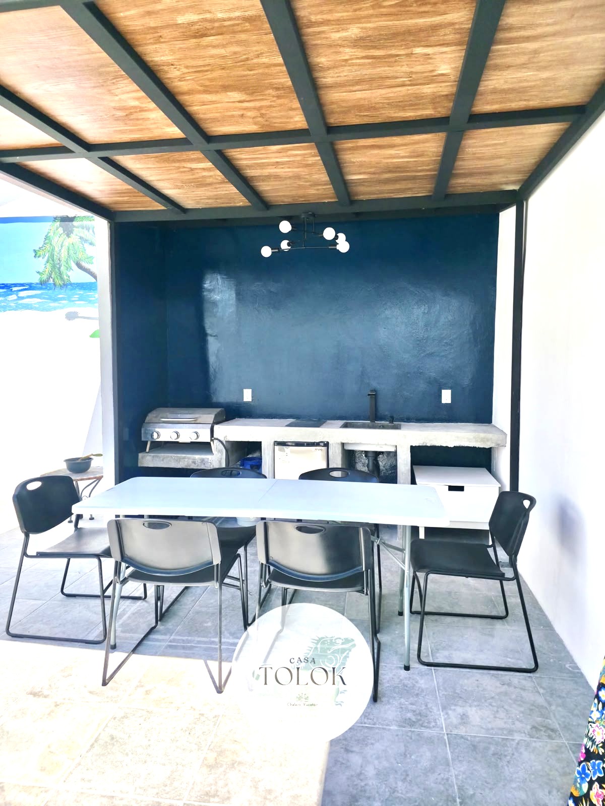 Outdoor BBQ area at Casita Tolok