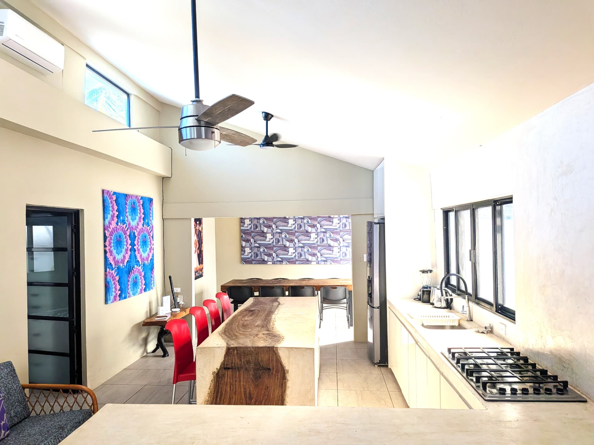 Casa Aak kitchen and long dining island
